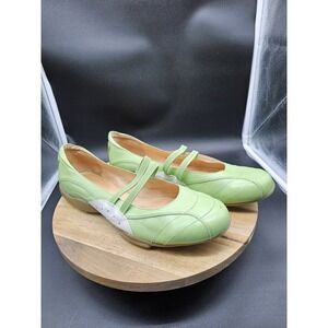 NaNa Womens Size 12 Leather Slip On Ballet Flat Sneaker